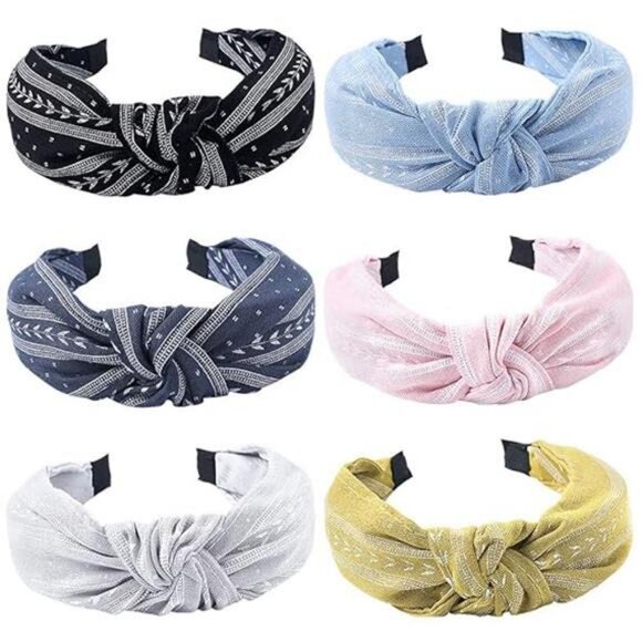 Hairband, 6 Pcs Headbands for Women - Light Color, Fashion Cotton-flax - Picture 7 of 7